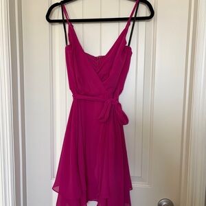 Elegant Pink Sleeveless Dress